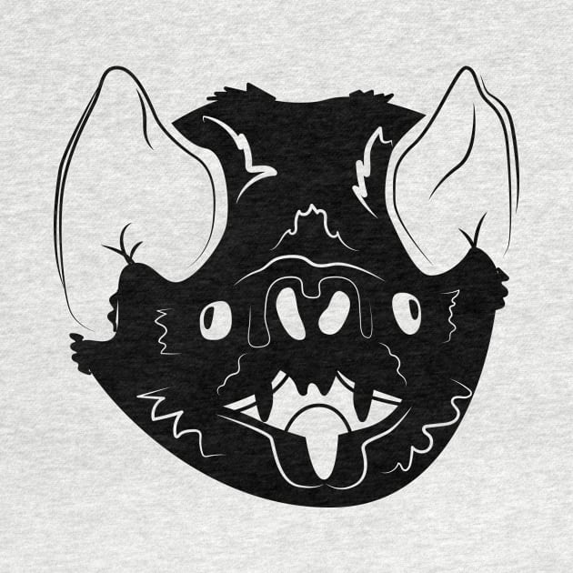 Bat, Adorable Nightmare Puppy of the Sky - Halloween Nature Design by sadsquatch